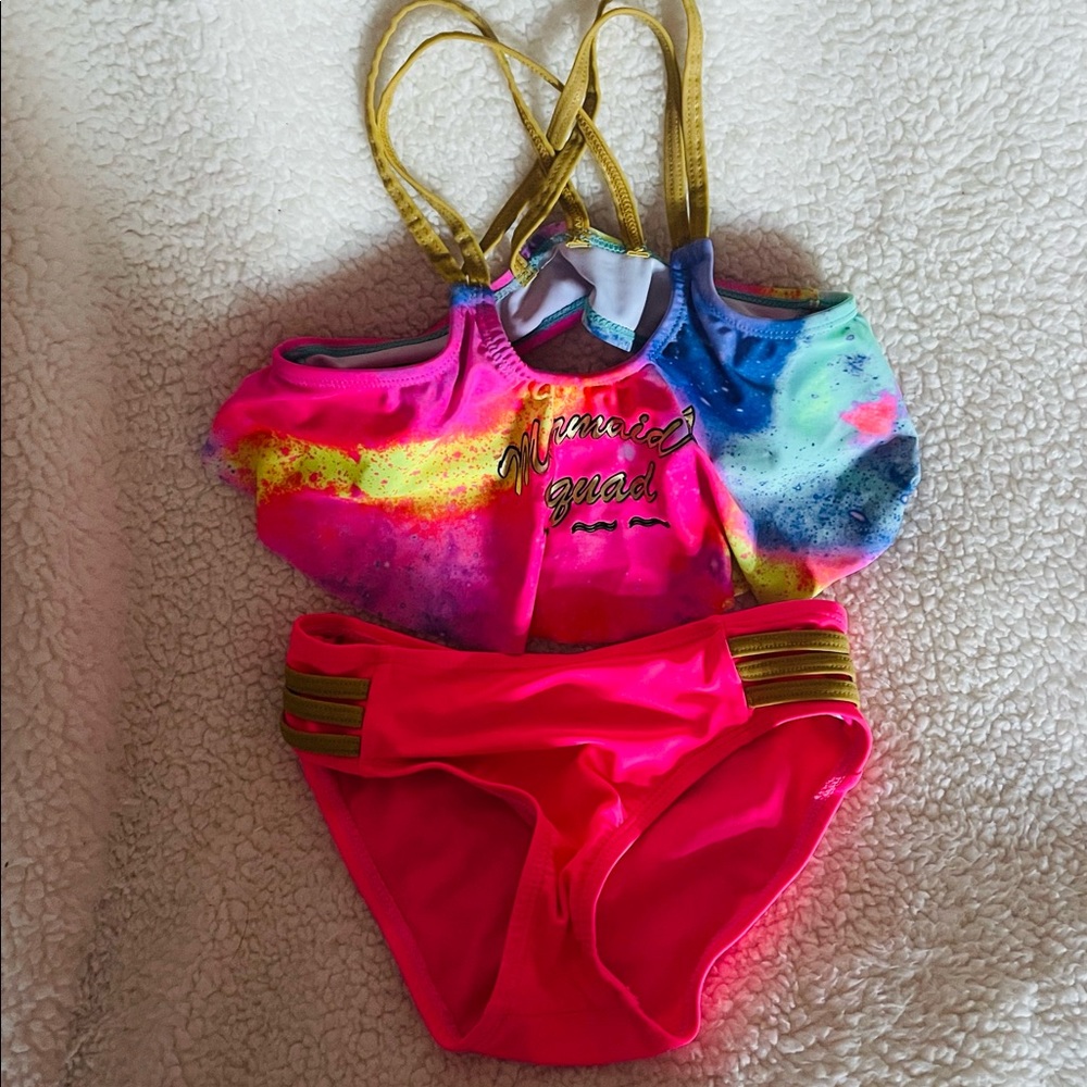 Size 6x limited too tie-dye girls swimsuit